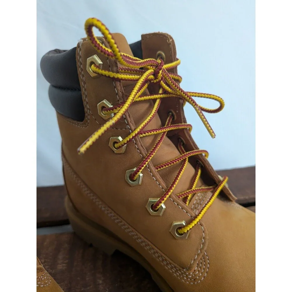 Timberland Linden Woods 6" Women's 7 Waterproof Leather Boot In Wheat A161G - Picture 5 of 15